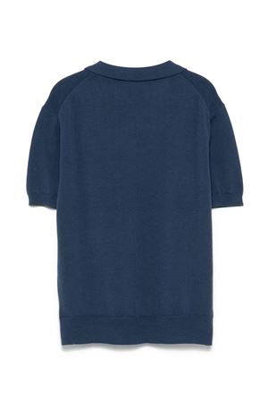 blue cotton polo-shirt PAOLO PECORA KIDS | PP3982AZZ